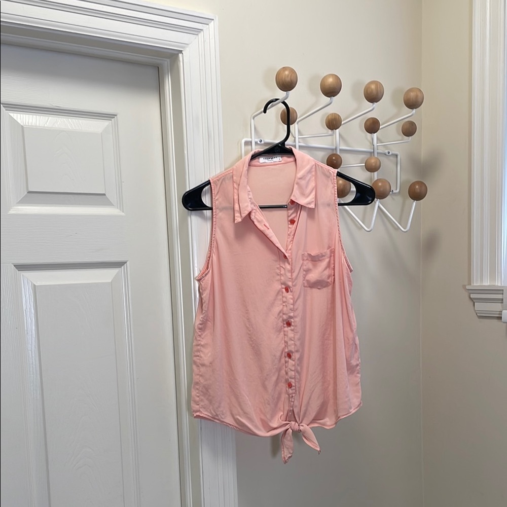 Equipment Femme Silk Sleeveless Button-Down Shirt Small